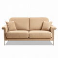 sofá de dos plazas en color beige con cojines incluidos 180 x 90 x 85cm