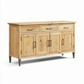 Mueble buffet de madera de pino con acabados en color natural 150 x 40 x 80cm